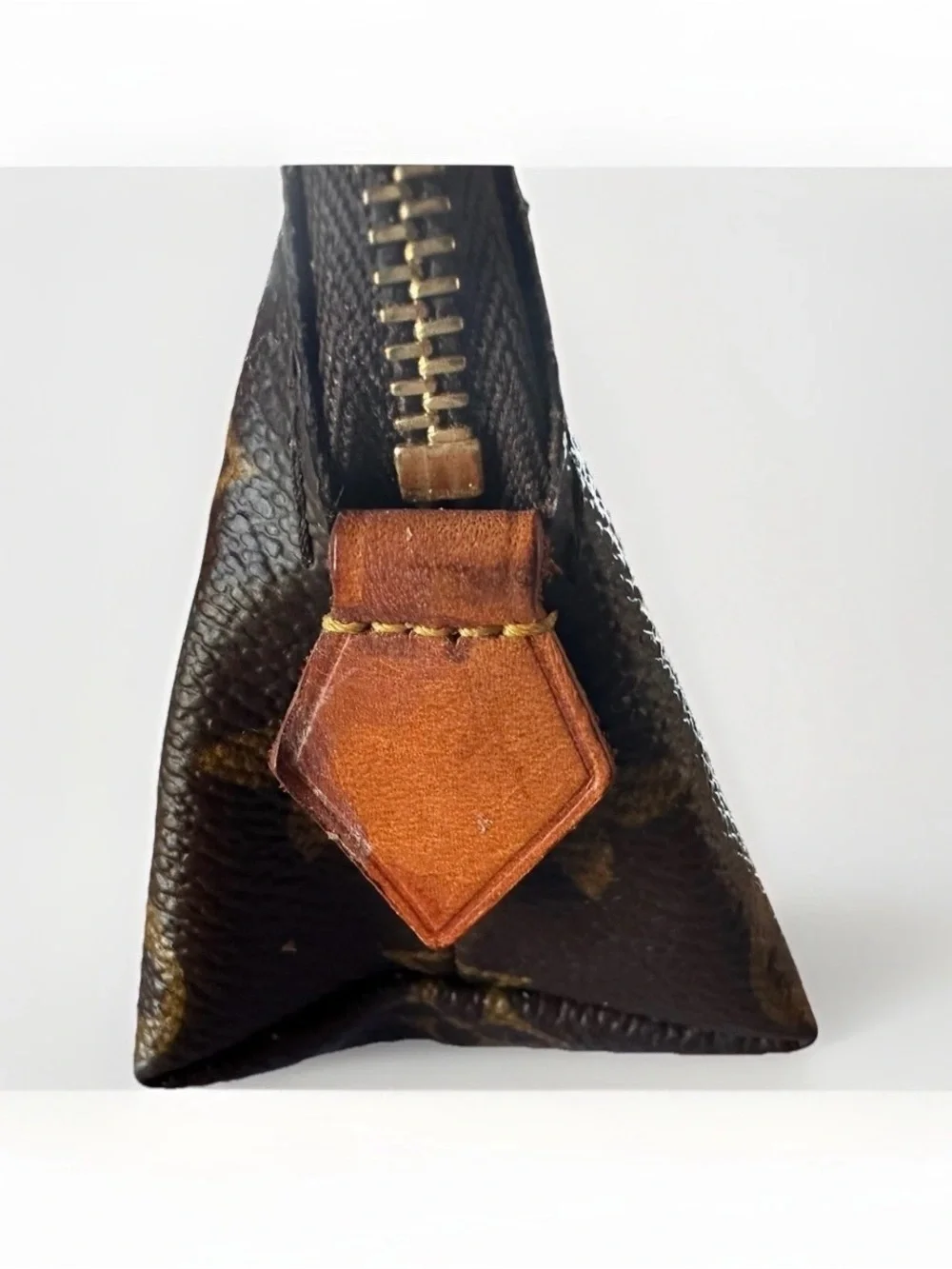 Louis Vuitton Cosmetic Pouch Brown Canvas